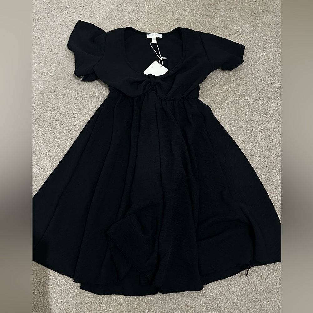 Black mini dress